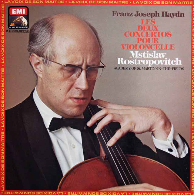 ロストロポーヴィチのハイドン/チェロ協奏曲第1、2番　仏EMI(VSM)　3714　LP レコード