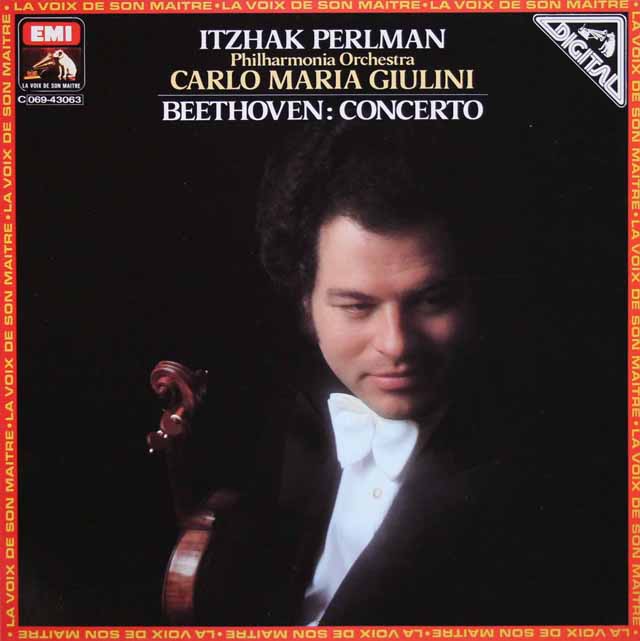 パールマン、ジュリーニのベートーヴェン/ヴァイオリン協奏曲　仏EMI（VSM）　3013　LP レコード