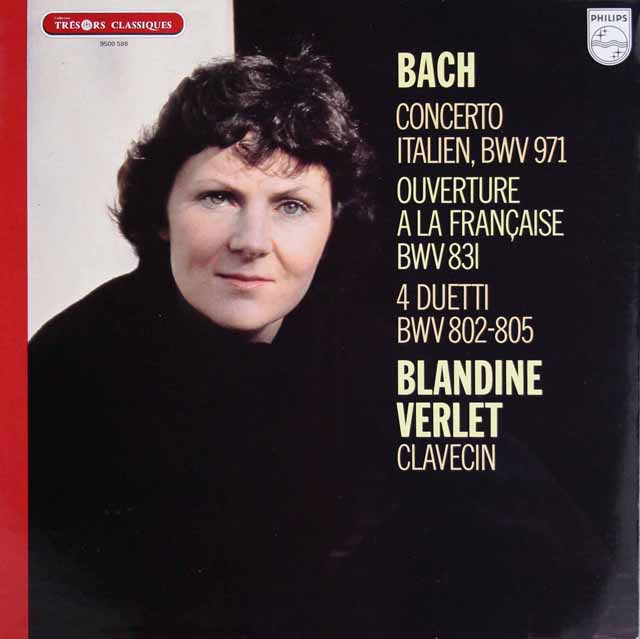 ヴェルレのバッハ/「イタリア協奏曲」&「フランス風序曲」ほか　仏PHILIPS　3013　LP レコード