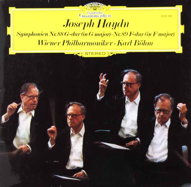LP レコード ベームのハイドン/交響曲第88番「V字」、第89番 独DGG 3013