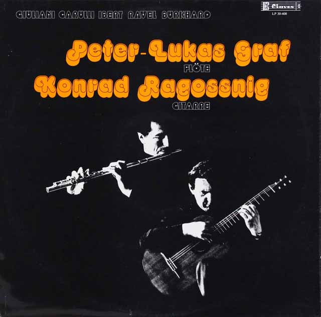 グラーフ&ラゴスニヒの「フルートとギター」のための音楽集　スイスclaves　3014　LP レコード