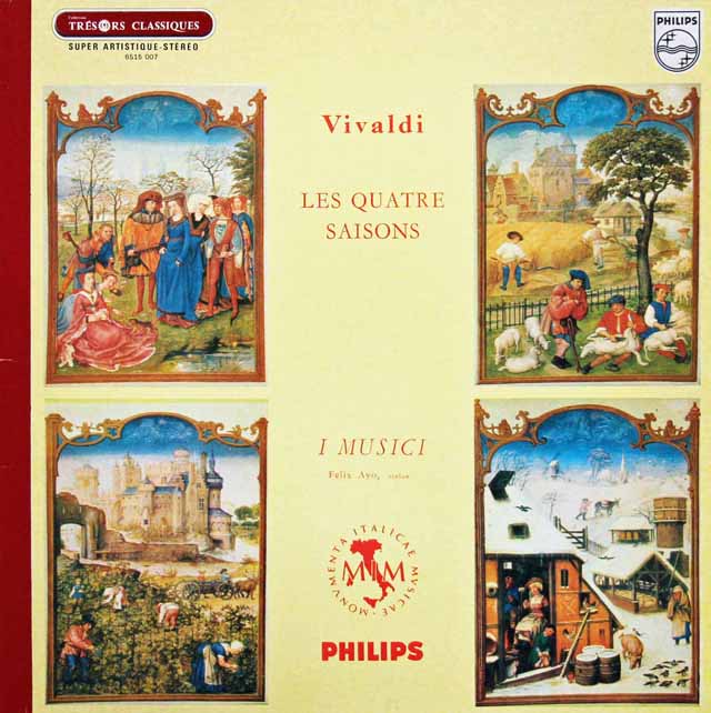 アーヨ&イ・ムジチ合奏団のヴィヴァルディ/「四季」　　仏PHILIPS　3014　LP レコード