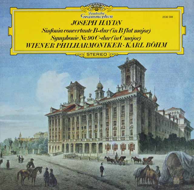 ベームのハイドン/協奏交響曲、交響曲第90番　独DGG　3738　LP レコード