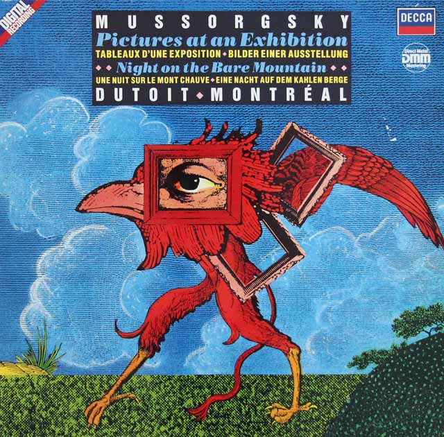 デュトワのムソルグスキー/「展覧会の絵」ほか　独DECCA　3105　LP レコード
