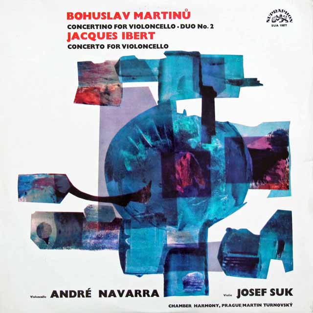 ナヴァラ、スークのマルティヌー、イベール、ボッケリーニ/協奏曲集　チェコスロヴァキアSUPRAPHON　3427　LP レコード