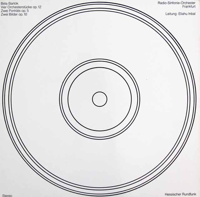 インバルのバルトーク/4つの管弦楽曲ほか　独HR　3105　LP レコード