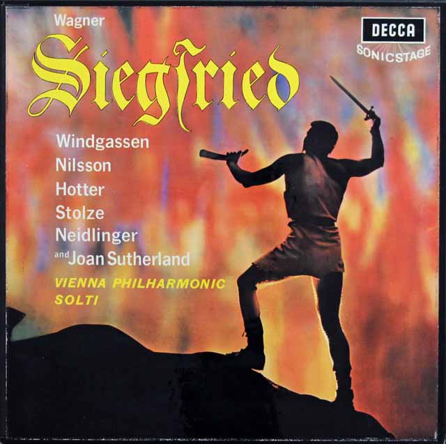 ショルティのワーグナー/「ジークフリート」全曲　英DECCA　3015　LP レコード