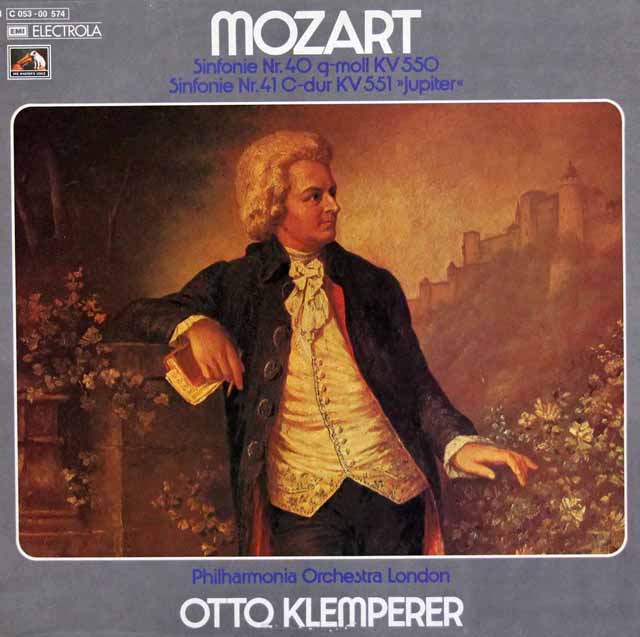 クレンペラーのモーツァルト/交響曲第40、41番「ジュピター」 　独EMI　3715　LP レコード