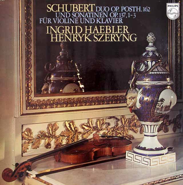 ヘブラー&シェリングのシューベルト/ヴァイオリンソナタ集　蘭PHILIPS　3390　LP レコード