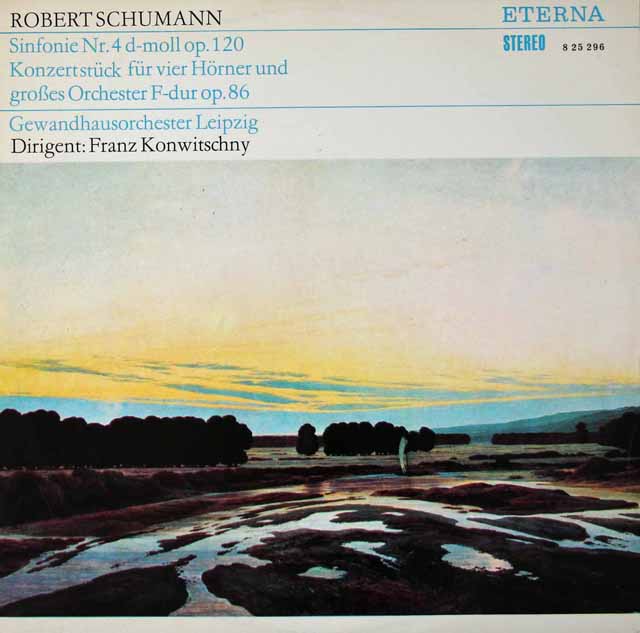 コンヴィチュニーのシューマン/交響曲第4番ほか　独ETERNA　3020　LP レコード