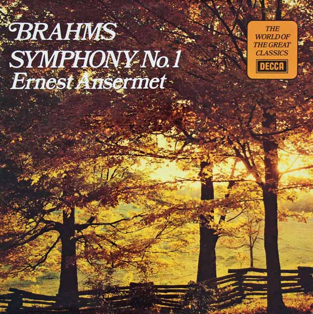 アンセルメのブラームス/交響曲第1番  　英DECCA　3020　LP レコード