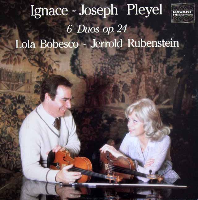 ボベスコらのプレイエル/二重奏曲集  　ベルギーPAVANE　3020　LP レコード