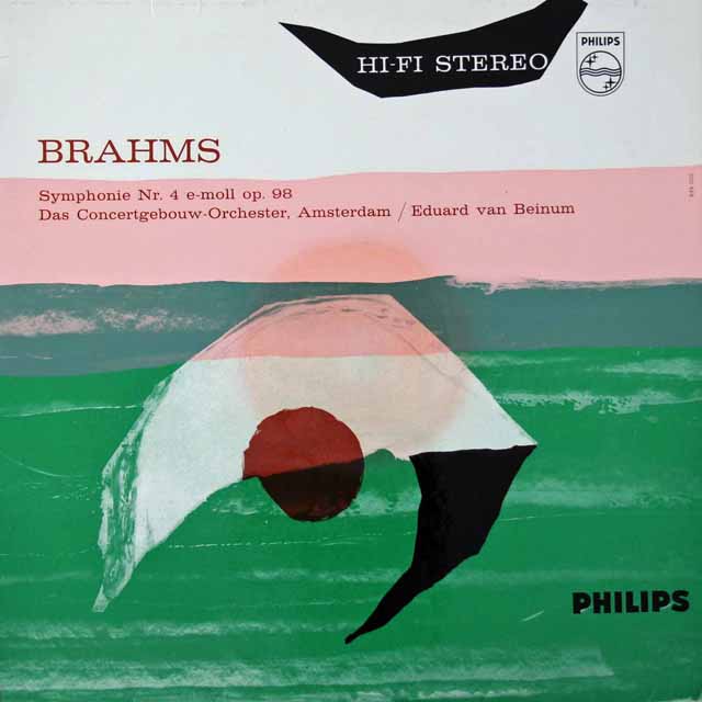 ベイヌムのブラームス/交響曲第4番   　英PHILIPS　3021　LP レコード