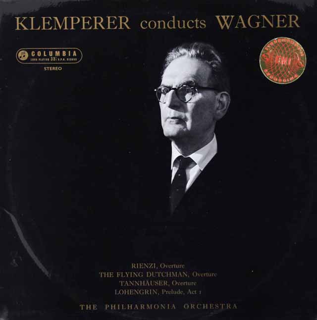 【オリジナル盤】クレンペラーのワーグナー/序曲・前奏曲集  　英Columbia　3021　LP レコード