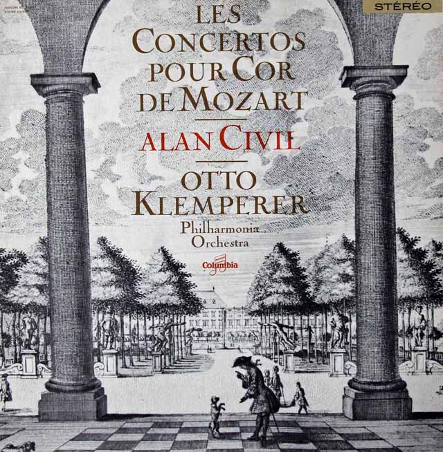 シヴィル&クレンペラーのモーツァルト/ホルン協奏曲集  　仏Columbia　3021　LP レコード