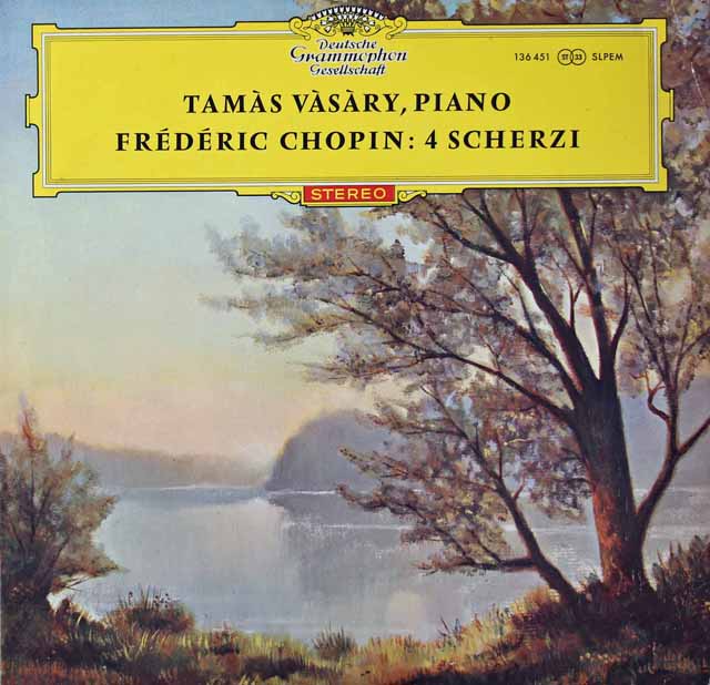 【赤ステレオ】ヴァーシャリのショパン/スケルツォ 　独DGG　3022　LP レコード
