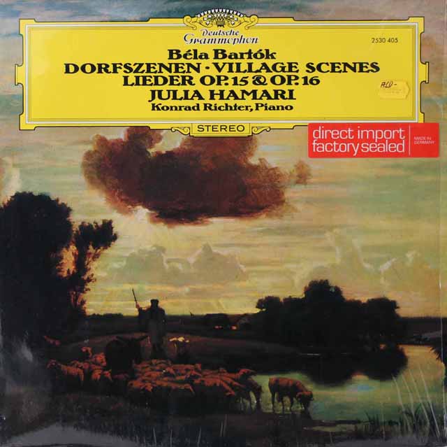 ハマリのバルトーク/「村の情景」&「5つの歌」 　独DGG　3022　LP レコード
