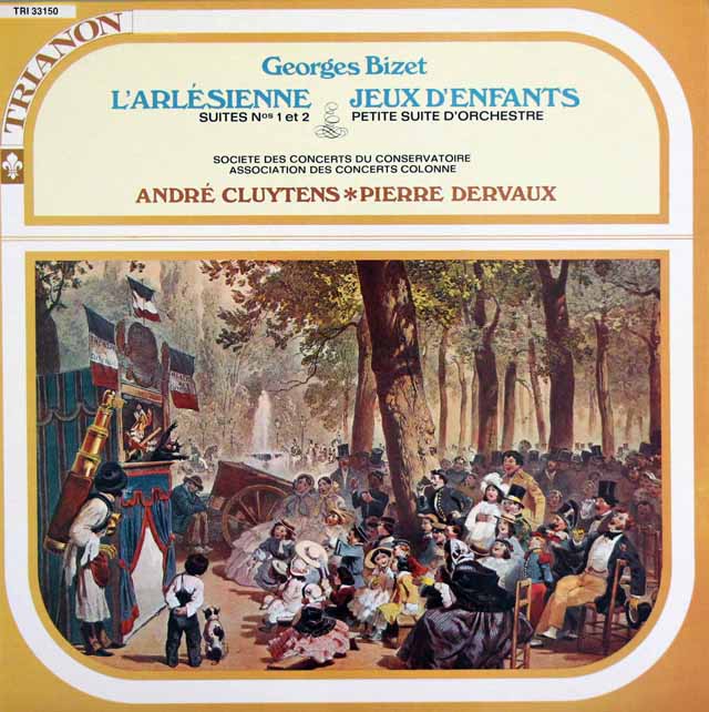 クリュイタンスのビゼー/「アルルの女」 ほか 　仏TRIANON　3024　LP レコード