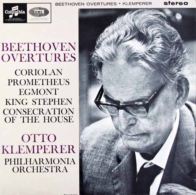 【オリジナル盤】　クレンペラーのベートーヴェン/序曲集　英Columbia　3024　LP レコード