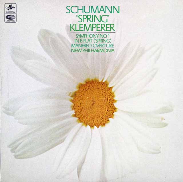 クレンペラーのシューマン/交響曲第1番「春」 　英Columbia　3026　LP レコード