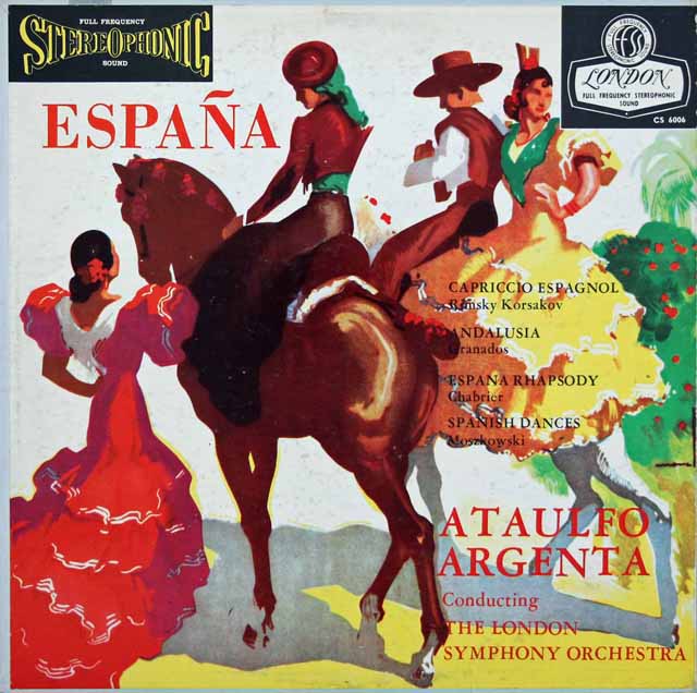 【ブルー・バック・ジャケット】アルヘンタの「スペイン！」　英LONDON　3026　LP レコード