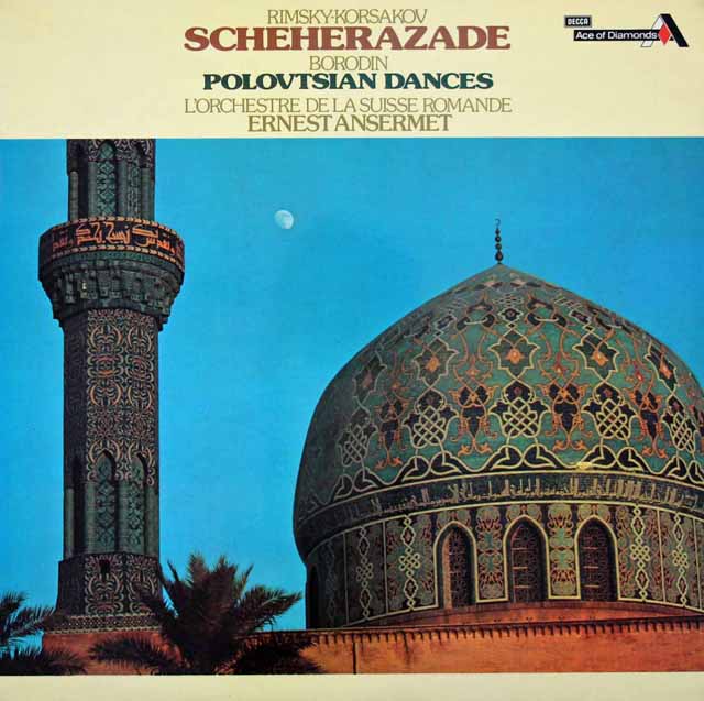 アンセルメのリムスキー=コルサコフ/交響組曲「シェヘラザード」　英DECCA　3026　LP レコード