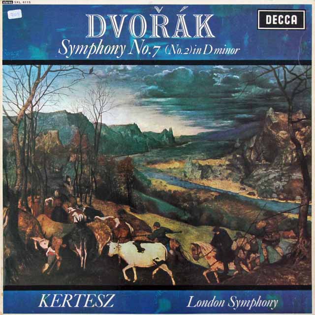 ケルテスのドヴォルザーク/交響曲第7番 　英DECCA　3026　LP レコード