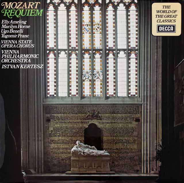 ケルテスのモーツァルト/レクイエム 　英DECCA　3026　LP レコード