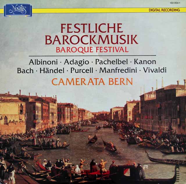 カメラータ・ベルンのバロック音楽  スイスNovalis　3389　LP レコード
