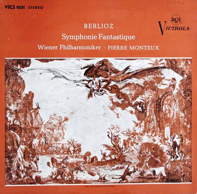 モントゥーのベルリオーズ/幻想交響曲　独RCA　3719　LP レコード