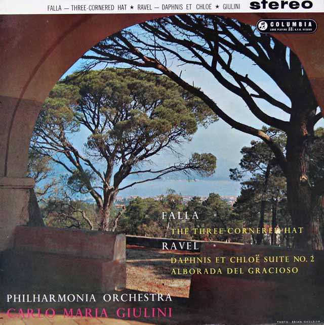 【オリジナル盤】ジュリーニのファリャ/「三角帽子」ほか  　 英Columbia　3030　LP レコード