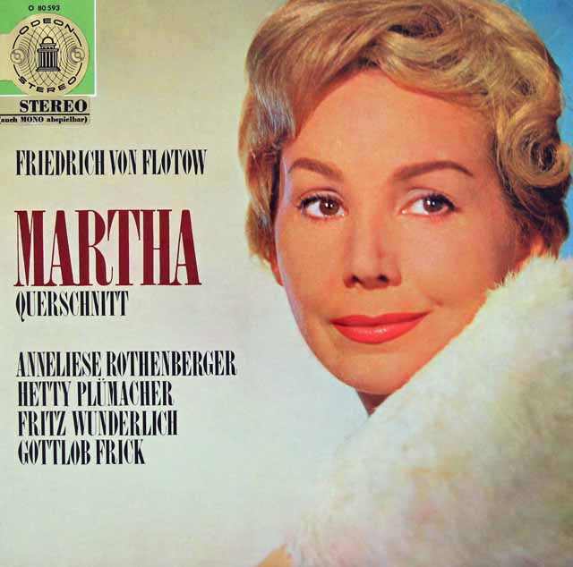 ローテンベルガーのフロトー/歌劇「マルタ」抜粋　独ODEON　3499　LP レコード