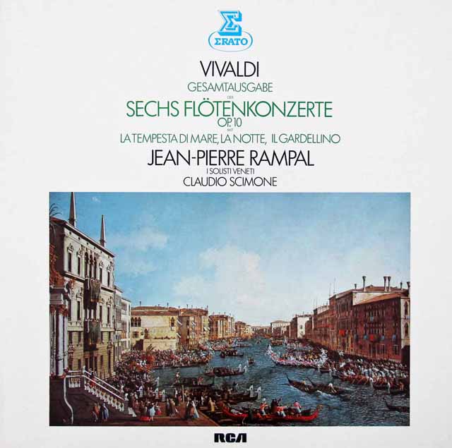 ランパルのヴィヴァルディ/フルート協奏曲集 　 独ERATO　3030　LP レコード