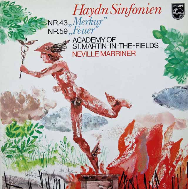マリナーのハイドン/交響曲第43番「マーキュリー」&第59番「火事」  　 蘭PHILIPS　3030　LP レコード