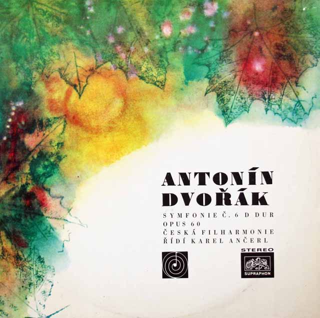 アンチェルのドヴォルザーク/交響曲第6番　 チェコSUPRAPHON　3030　LP レコード