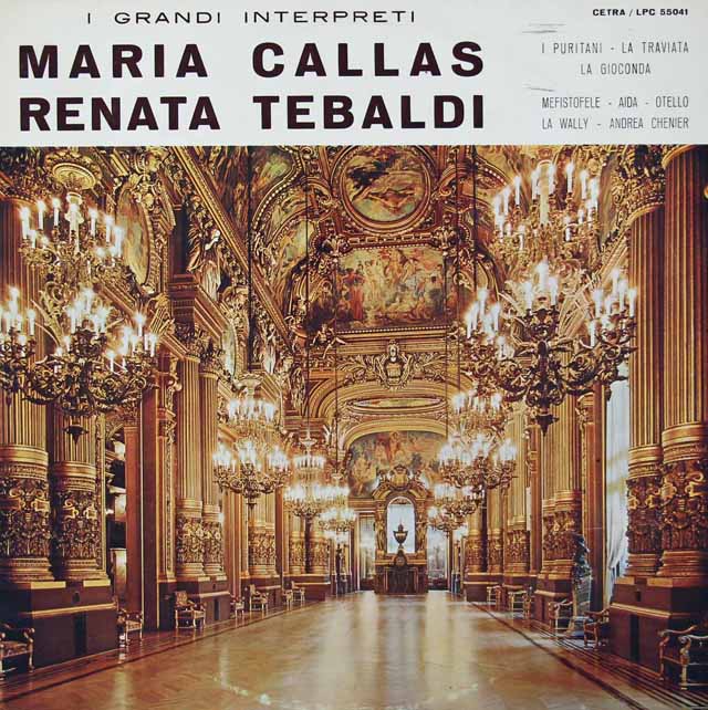 カラス&テバルディ/オペラ・アリア集　 伊CETRA　3030　LP レコード