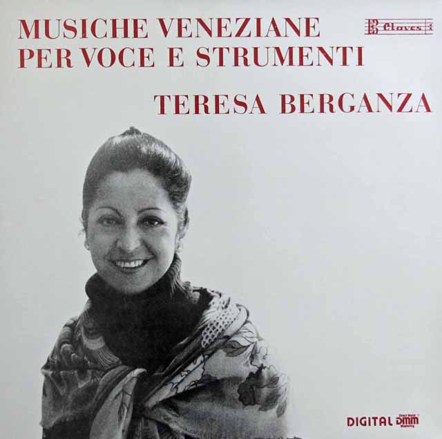 ベルガンサのイタリア・バロック歌曲集　 スイスClaves　3032　LP レコード