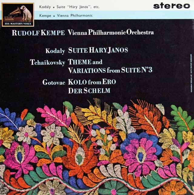 【オリジナル盤】ケンペのコダーイ/「ハーリ・ヤーノシュ」ほか  　　英EMI　3032　LP レコード