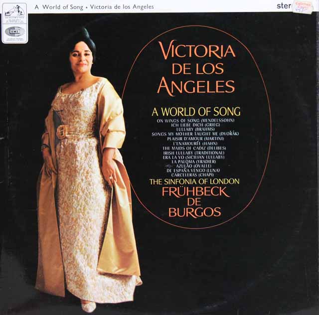 ロス・アンヘレスの名歌曲の世界  　　英EMI　3032　LP レコード