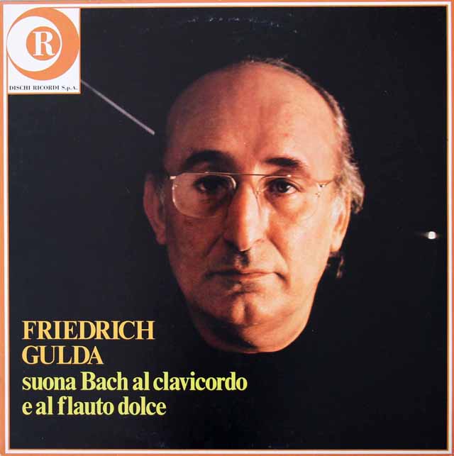 グルダのバッハ/半音階的幻想曲とフーガほか　伊RICORDI　3037　LP レコード