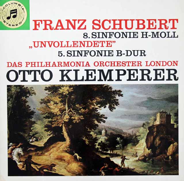 クレンペラーのシューベルト/交響曲第5、8番「未完成」　独Columbia　3897　LP レコード