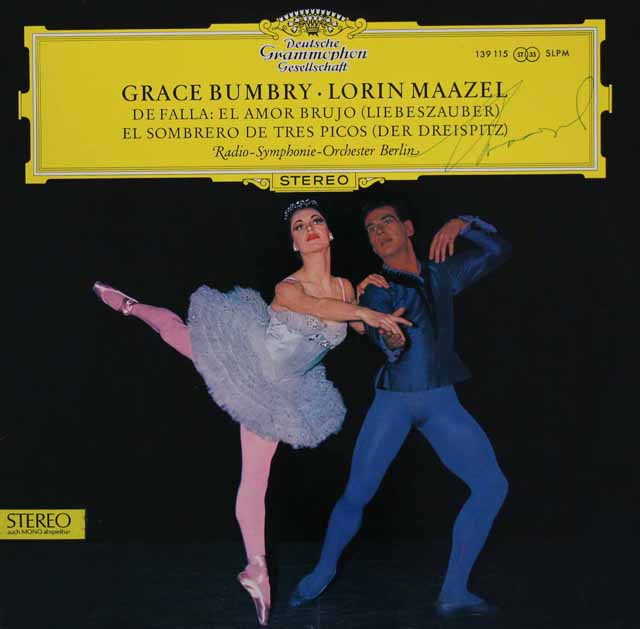 【直筆サイン入り】　マゼールのファリャ/バレエ音楽「三角帽子」ほか　独DGG　3414　LP レコード