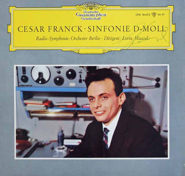 【直筆サイン入り】　マゼールのフランク/交響曲 ニ短調　独DGG　3415　LP レコード