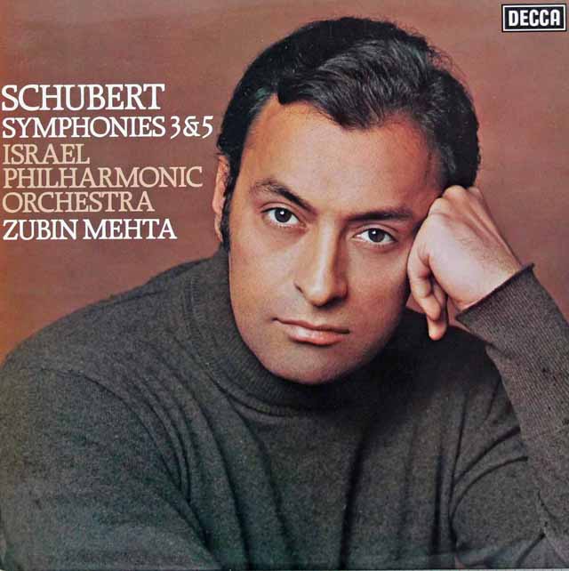 【オリジナル盤】　メータのシューベルト/交響曲第3番、第5番　英DECCA　3897　LP レコード