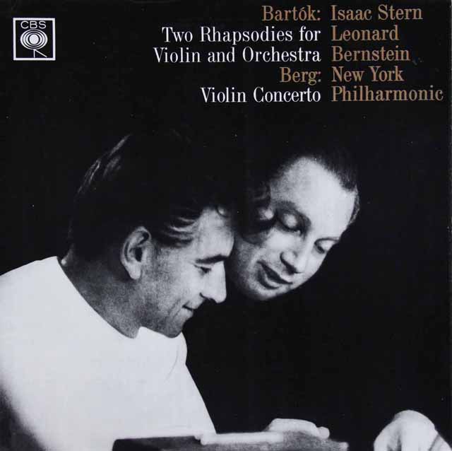 スターン、バーンスタインのベルク/ヴァイオリン協奏曲ほか　英CBS   3897　LP レコード