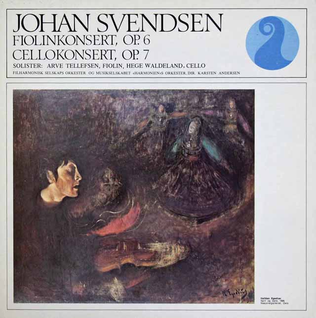 テレフセンのスヴェンセン/ヴァイオリン協奏曲ほか　ノルウェーNKF　3897　LP レコード