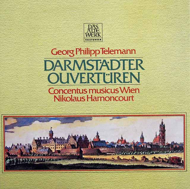 アーノンクールのテレマン/ダルムシュタット管弦楽組曲集　独telefunken　3897　LP レコード