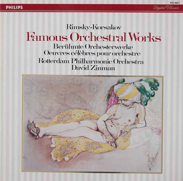 ジンマンのリムスキー=コルサコフ/「スペイン奇想曲」ほか管弦楽曲集　蘭PHILIPS　3897　LP レコード
