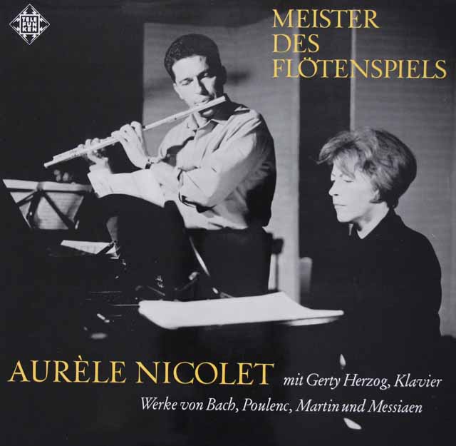 ニコレのフルート作品集 バッハ/フルートソナタ（BWV1032）ほか　独Telefunken　3897　LP レコード