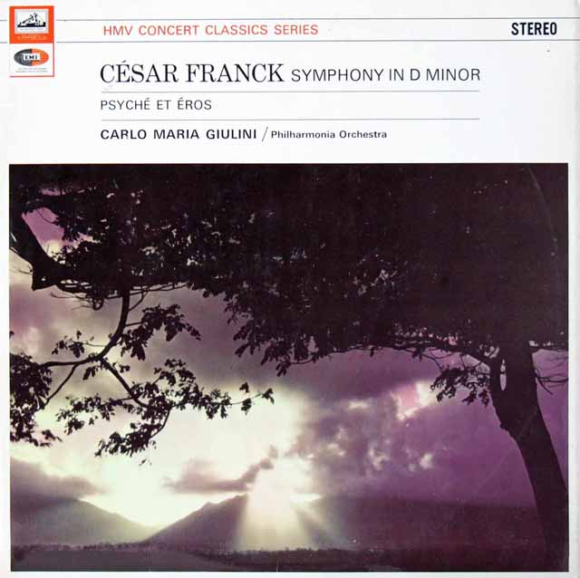 ジュリーニのフランク/交響曲ニ短調ほか　英EMI　3416　LP レコード